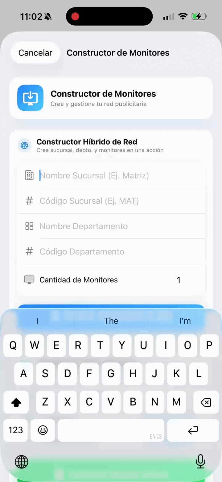 Control de Destinos GIF